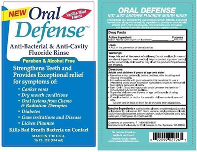 Oral Defense Fluoride Rinse Label (Oral Defense Fluoride Rinse Label)